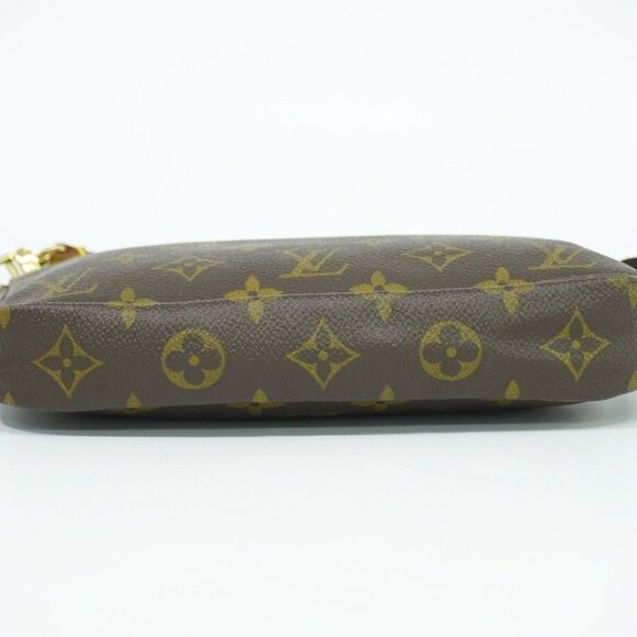 Louis Vuitton Pochette Accessoires M51980 Monogram Canvas Handbag Brown - Picture 5 of 10